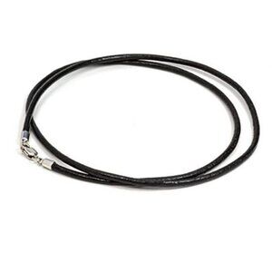 NEW Black 18" leather cord for necklace